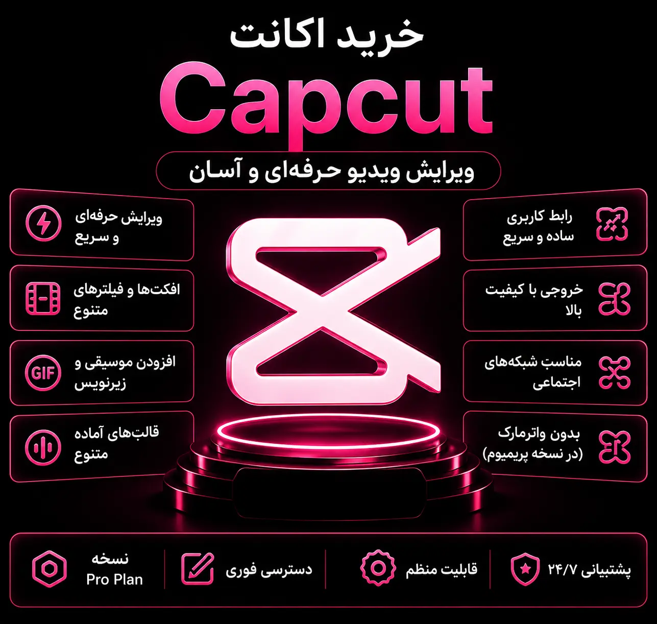 اکانت CapCut Pro