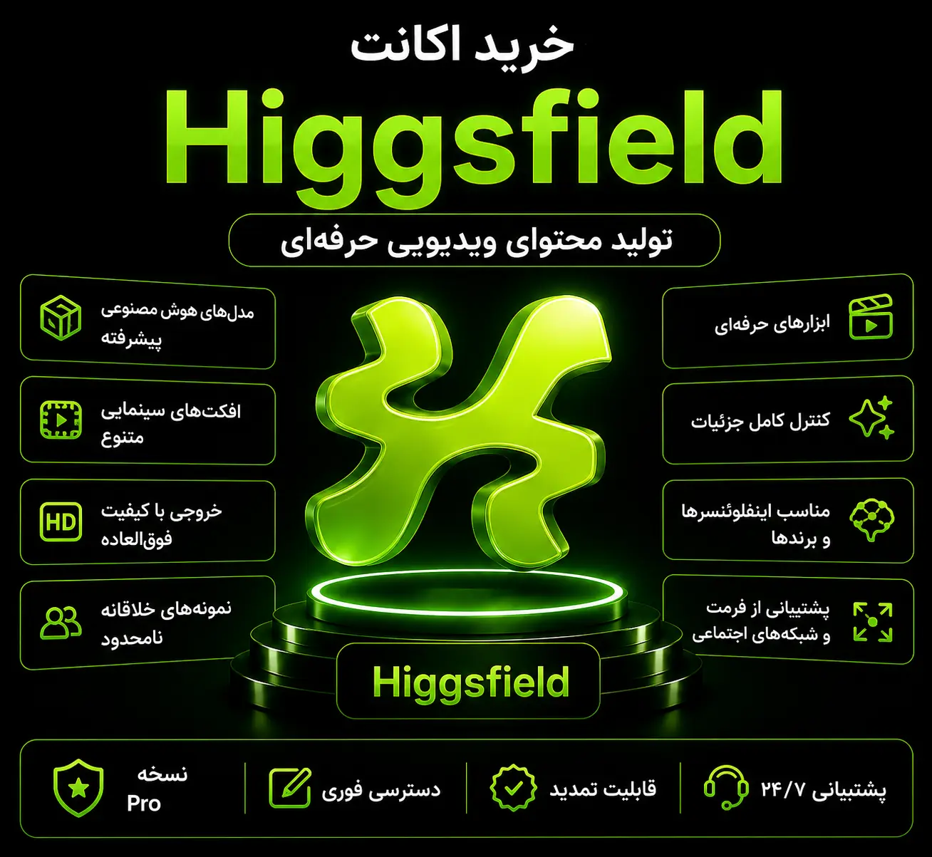 اکانت Higgsfield AI